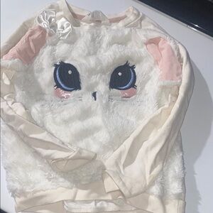 Adorable Furry Cat Face Sweater